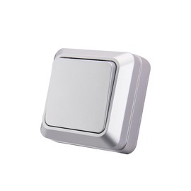 Toggle Switch 1 Way Wall Switch Silver Tone Mechanical Wall Switch 86mm Standard Switch 10A 250V