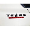 2 Count Black+Red 3D Texas Edition Emblem Compatible with Chevy