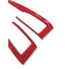 2Pcs ABS Red Interior Gear Shift Panel Frame Cover Decals