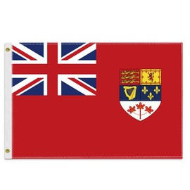 30×45 CM Old Canada Red Ensign Flag(1957-1965),12×18 inch Small 100D Former Canadian Outdoor Banner,Tiny Doube Side Printing Decor For Boat Car Marking Patio Garden With Brass Gromment