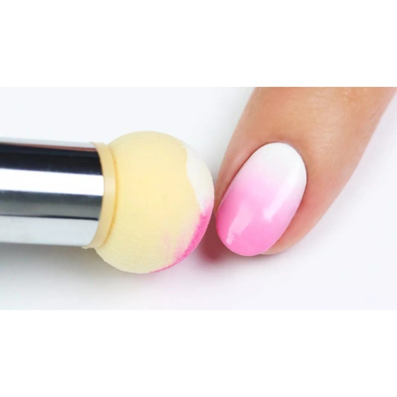 Gomar Sello Y Esponja Para Decorar Uñas Con Placa Con