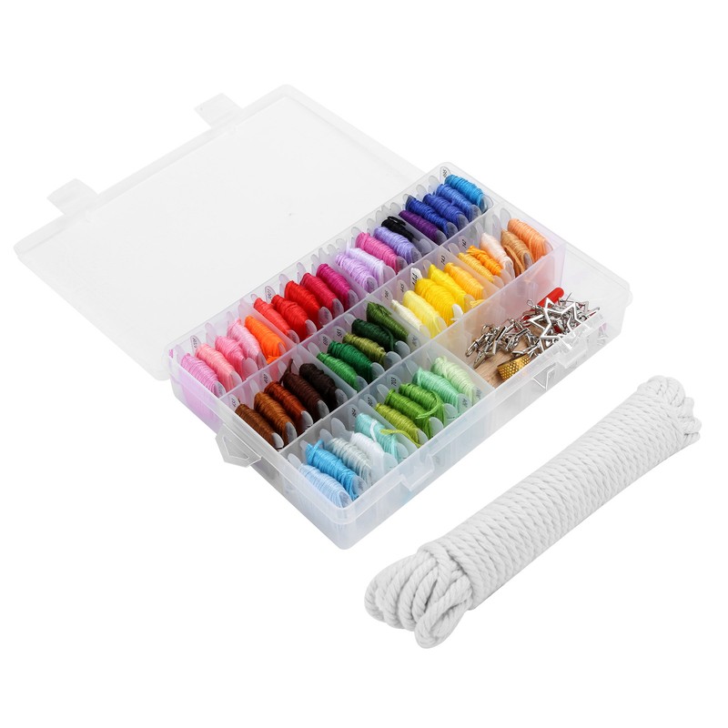 Embroidery Thread Organizer Storage Box Embroidery String for Bracelets Stitch
