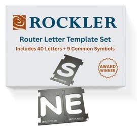 Rockler Router Letter Template Set (4” H) – Comic Sans Font Letter Router Template – Interlocking Sign Making Templates w/Letters