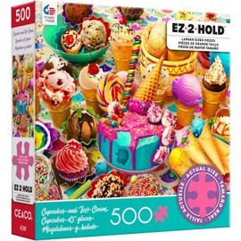Ceaco - Cupcakes & Ice Cream - 500 Larger Sized Piece Jigsaw Puzzle