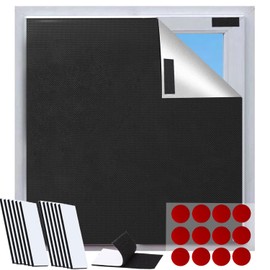 Portable Blackout Blind, Temporary 100% Blackout Material, Easy to Stick On No Drill Blinds Blackout Curtains, Window,Easy Fit Home Office Loft Nursery or Travel (200 * 150)