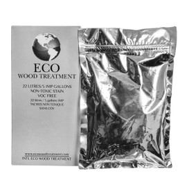 Eco Wood Treatment EWT5 5 US Gallon, Long Lasting, Silvery Patina | Semi-Transparent (1 Pack)