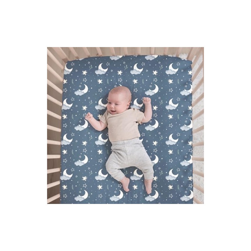 The Peanutshell 3 Piece Celestial Serenity Baby Crib Bedding Set