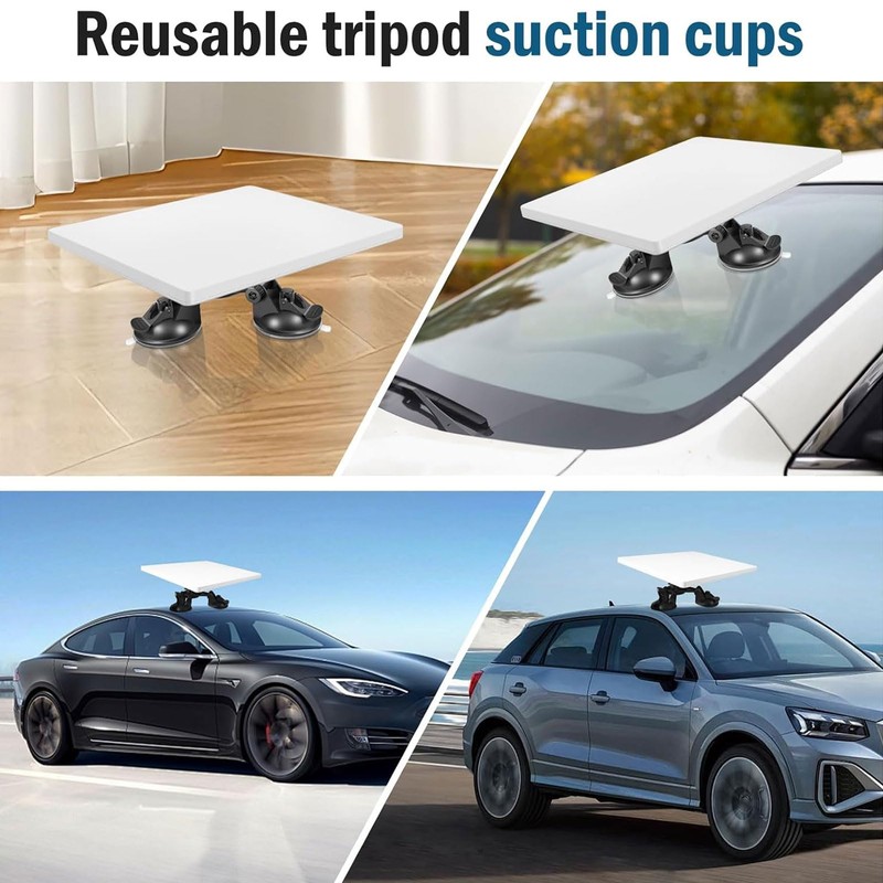 Mini Car Roof Suction Cup Mount, Car Mounting Kit for
