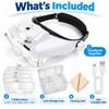 Rechargeable LED Headband Magnifier for Precision Work – Interchangeable Lenses