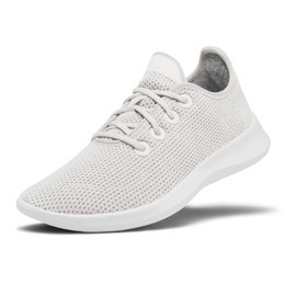 Allbirds Women’s Tree Runners Everyday Sneakers, Machine Washable Shoe Made with Natural Materials - Kaikoura White (White Sole) - 9 Medium