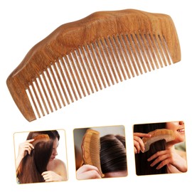 TOVINANNA Wooden Fine Tooth Hair Detangler Portable Massage Comb Scalp Massager for Hair