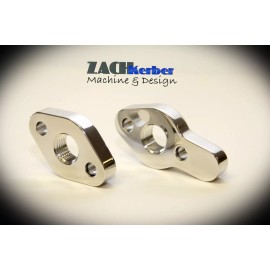 ZKM V Drive Jet Boat UNPOLISHED Alum Water Pump Adapters SBC (Made in the USA)