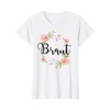 Women's Bride to Be Flowers Party JGA Engagement Gift T-Shirt,