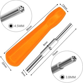 COYUN 3-Piece Gamebit Safety Screwdriver Set, 3.8/4.5 mm Safety Screwdriver and 2.5 mm Rotary Screwdriver Tools for Open Repair, SNES, NES, N64 and Game Cartridges