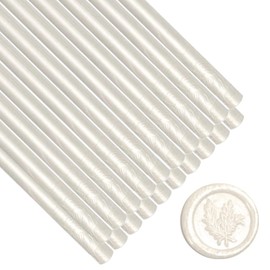 20 Pieces Glue Gun Wax Seal Sticks for Wax Seal Glue Gun, Envelope Seal Glue Gun Sealing Wax Mini Glue Stick Great for Letter Wax Sealing Stamp (Pearl White)