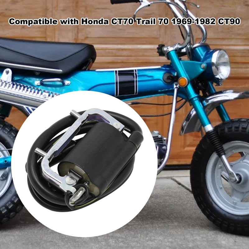 Saihisday 30530-126-921 Ignition Coil Replacement for HONDA CT70 Trail 70