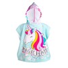 BESTIF Bath Poncho Children's Bath Towel Poncho with Hood Terry