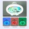 Demiawaking Fan LED Ceiling Fan with Lighting, Universal E27 LED