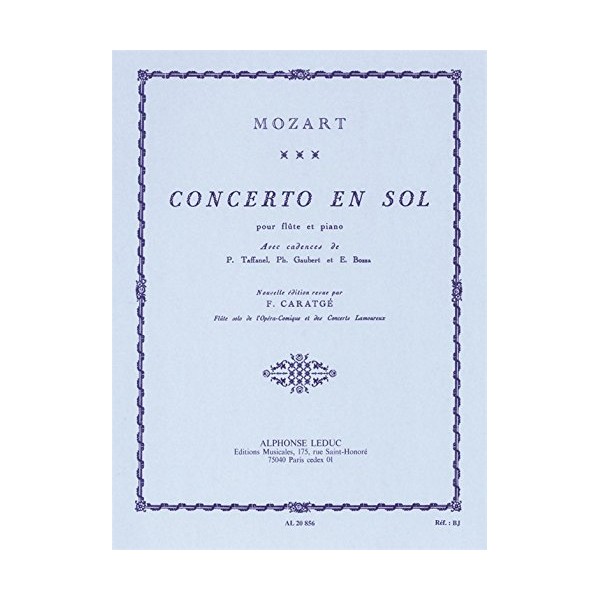 Concerto en Sol pour Flûte et Piano
