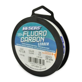 HI-SEAS 100-Percent Fluorocarbon Leader, Clear, 25-Yard/12-Pound