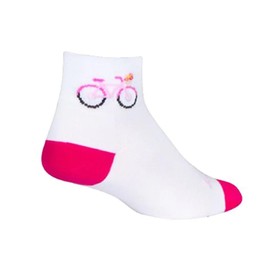SockGuy Women's Bike Ride 2in Ankle Athletic Cycling/Running Socks, I Heart My Dog, Small-Medium