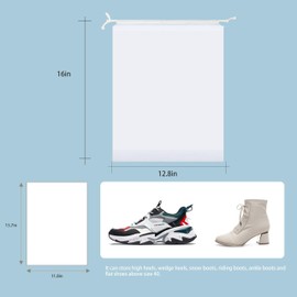 10 PCS Clear Shoes Bags Travel Bags Organizer,for Travel Essentials 7.09"X9.84"Clothes Storage(10pcs)