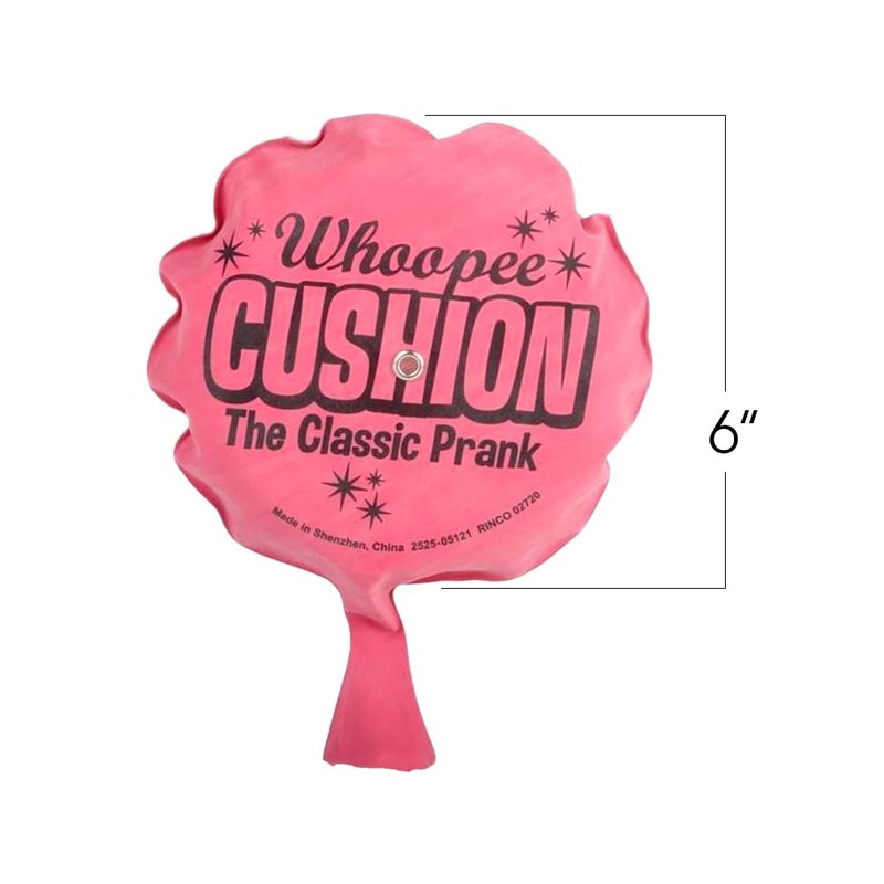 ArtCreativity Self Inflating Whoopie Cushion, 2 Pack, 6 Inch Whoopee