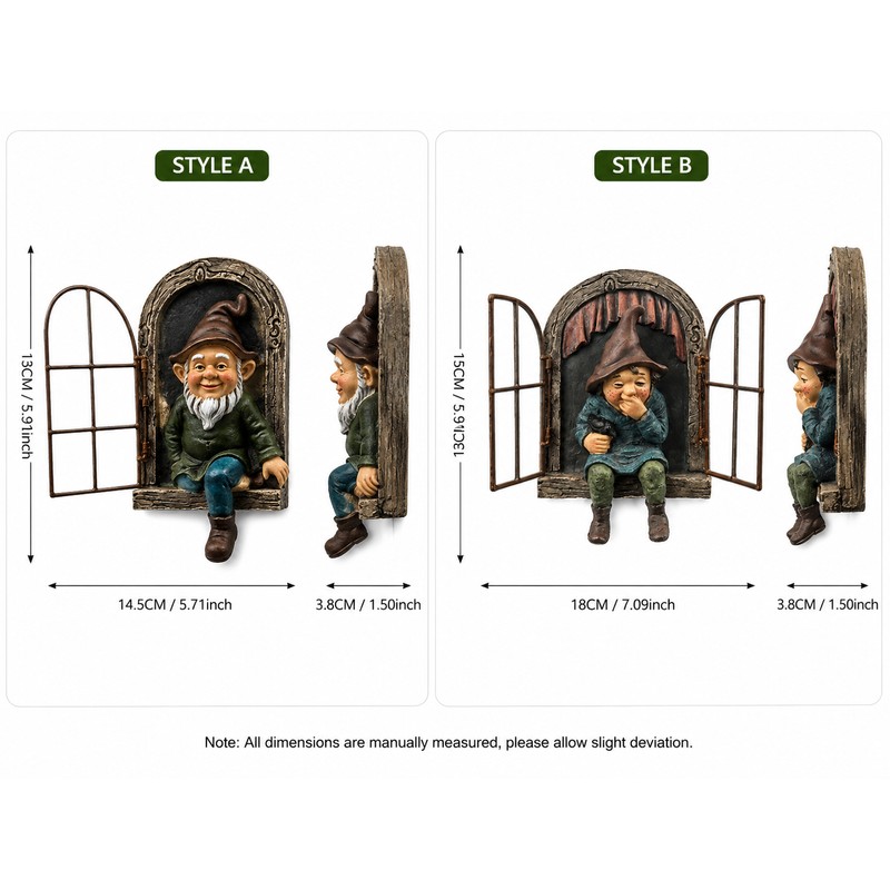 Tree Gnome Decoration for Garden Décor – Whimsical Window Elf