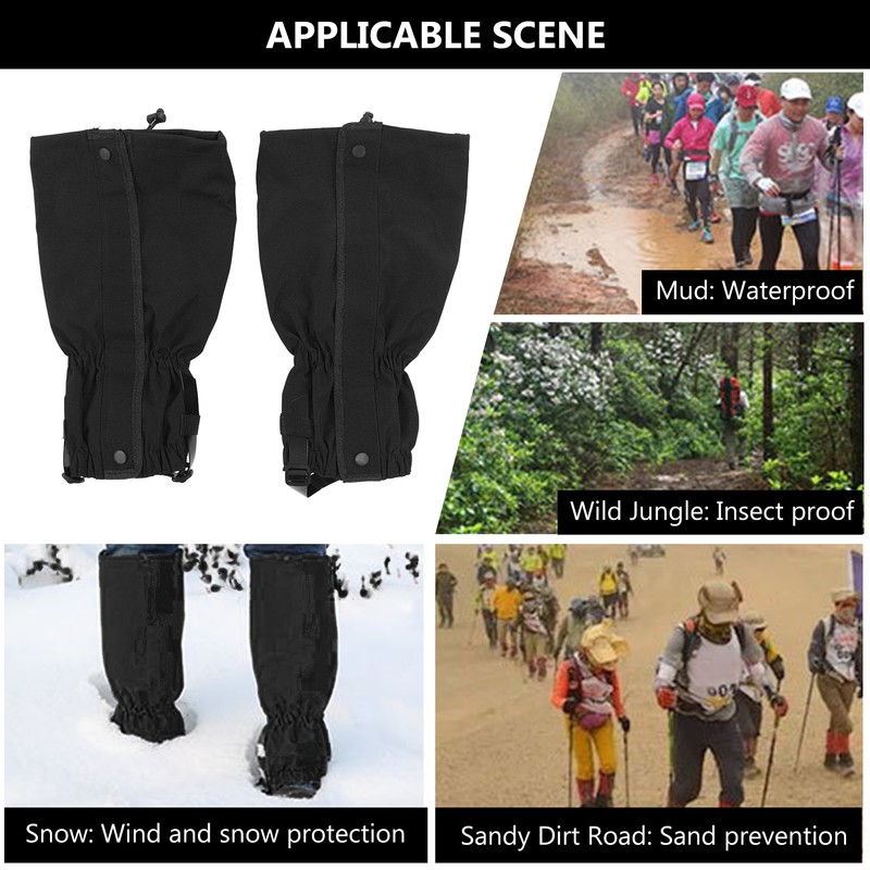 1 Pair Leg Gaiters Oxford Cloth Waterproof Sand Proof Breathable