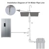 20PCS 1/4" Ice Maker & Refrigerator Water Line Kit -