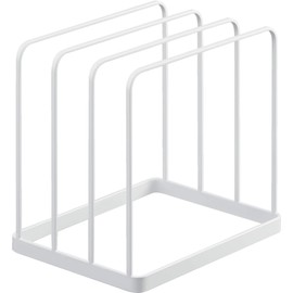 Yamazaki Industries 5052 Tray Stand, White, Approx. W 7.7 x D 6.3 x H 7.7 inches (19.5 x 16 x 19.5 cm), Tower Rack, Tray Stand, Drawer, Divider