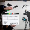 Zacro Acrylic Plastic Director's Film Clapboard Easy Wipe Cut Action