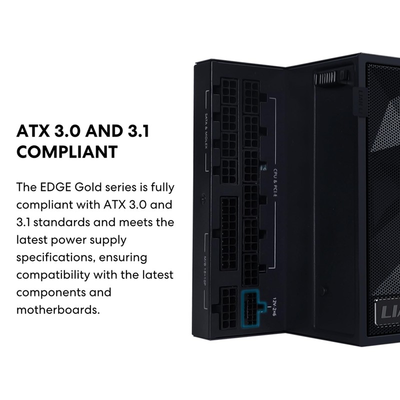 Lian Li EDGE850W Fully Modular Low-Noise ATX Power Supply -
