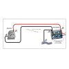 225FWY BIG 3 Upgrade 4 AWG Gauge Marine Alternator Electrical