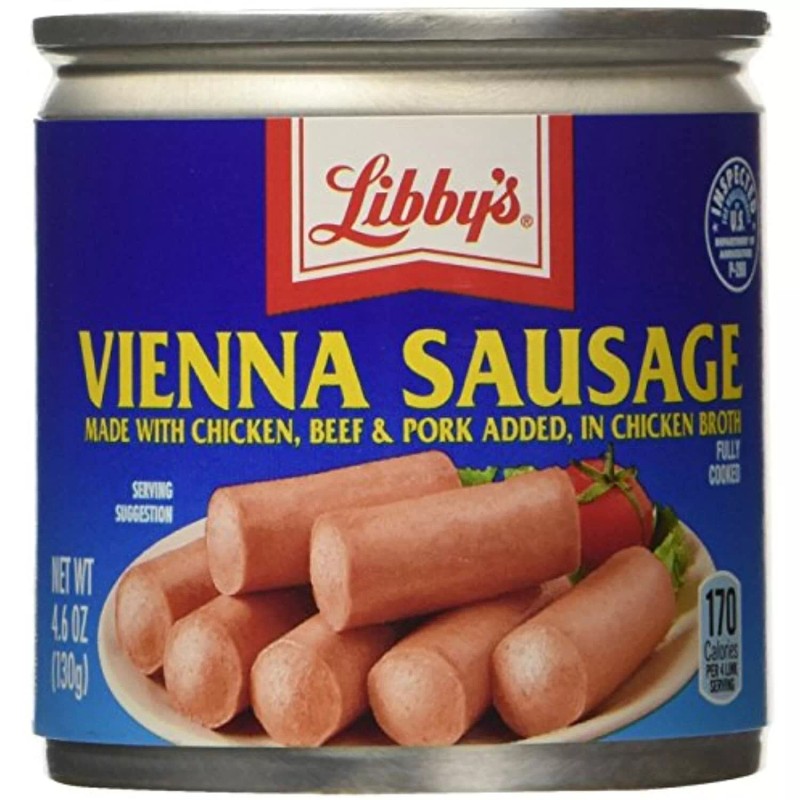 Libby's Libbys Vienna Sausage in Chicken Broth 18 Cans 4.6