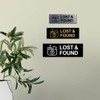 Basic Lost And Found Sign (Brushed Silver) - Small 2