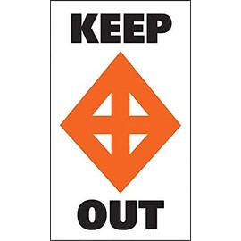 Taylor Made Products 46175 Sur-Mark Marker Buoy Label (Keep Out) 13*24 inches