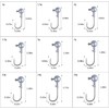 Goture Pack of 50 Fishing Hooks Jig Heads 1.5 g,