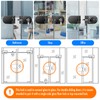 Ranbo Frameless Double-Sided Glass Door Lock,Clamp-On No-Drill,304 Stainless Steel,for 3/8"–1/2"(10-12mm)