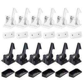 SACONELL Child Safety Cabinet Pack of 12 Safety Locks White Cabinet Child Lock for Children's Cabinets, Kitchen, Drawers, Chest of Drawers, Cupboard Doors, Cupboard
