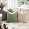 MIULEE Set of 2 Striped Corduroy Square Throw Pillow Case