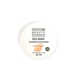 Prince Natural Beauty Powder for facial mask with 100% Cotton Facial Gauze Mask 10 sheets (Rice Bran 쌀겨 2.29oz)