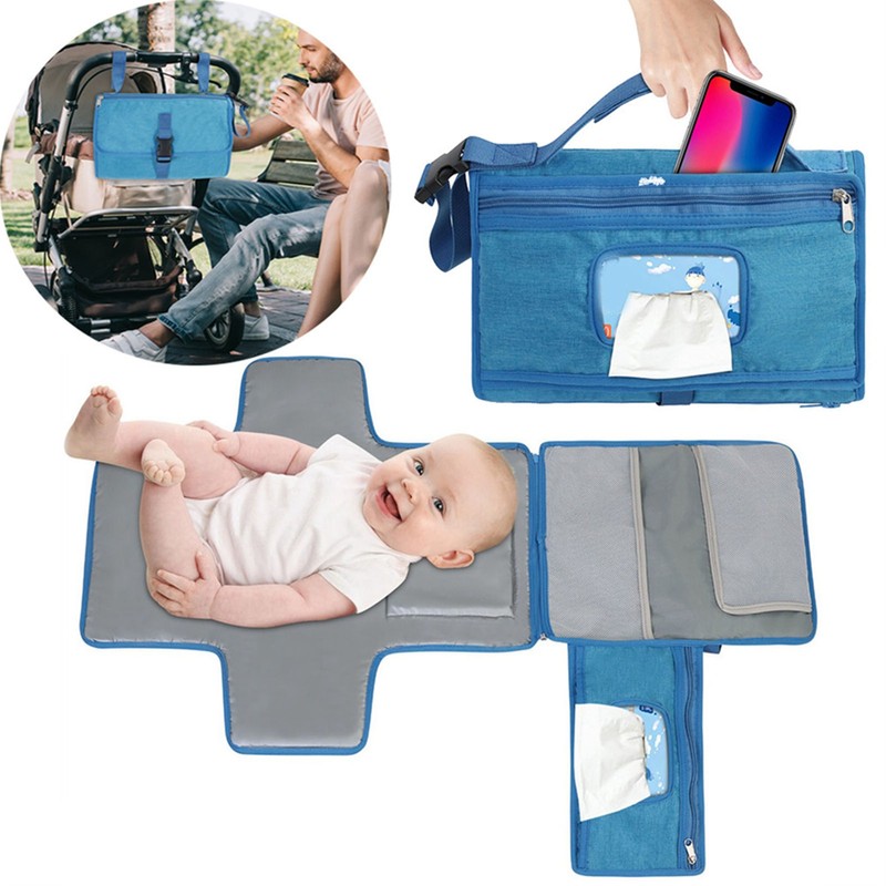 Baby Diaper Pad Waterproof Portable Travel Foldable Changing Pad with