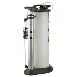 Mityvac 7201 2.3 Gallon Fluid Evacuator Extractor and Dispensing Pump, Push Button, Manual Operation, Chemical-Resistant Polyethylene, Automatic Overflow Prevention, Quick-Drain Spout, Large Base