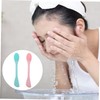 PACKOVE 2pcs Double-Sided Silicone Facial Cleansing Brush Skin-Friendly Exfoliating Massaging
