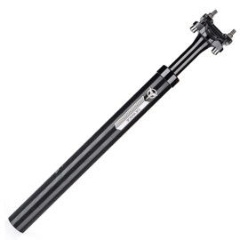 Suspension Seatpost for Bicycles - 27.2 X 400mm Shock Absorbing Bike Seatposts - Lightweight Aluminum Alloy Seat Post for Mountain Road Bike BMX eBike (27.2)