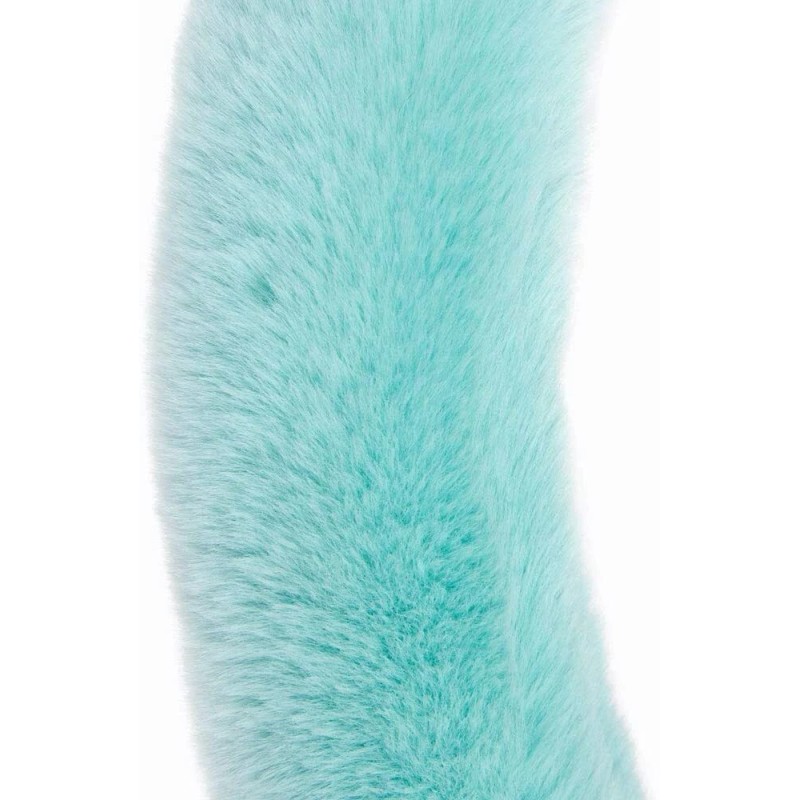 BDK Mint Soft Plush Faux Wool Non-Slip Steering Wheel Cover