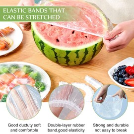 Pack of 300 Food Storage Bags, Sealing Bags, Food Cover, Reusable Elastic Plastic Food Storage Bags for Food Storage