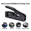 RJ45 Crimping Tool Set, All-in-One Ethernet Crimping Pliers, Wire Stripper