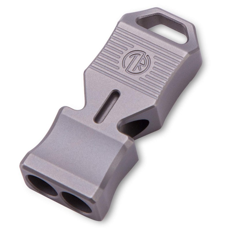 TACRAY Titanium Emergency Whistle, Portable Lanyard Keychain Whistle, Loud Whistle